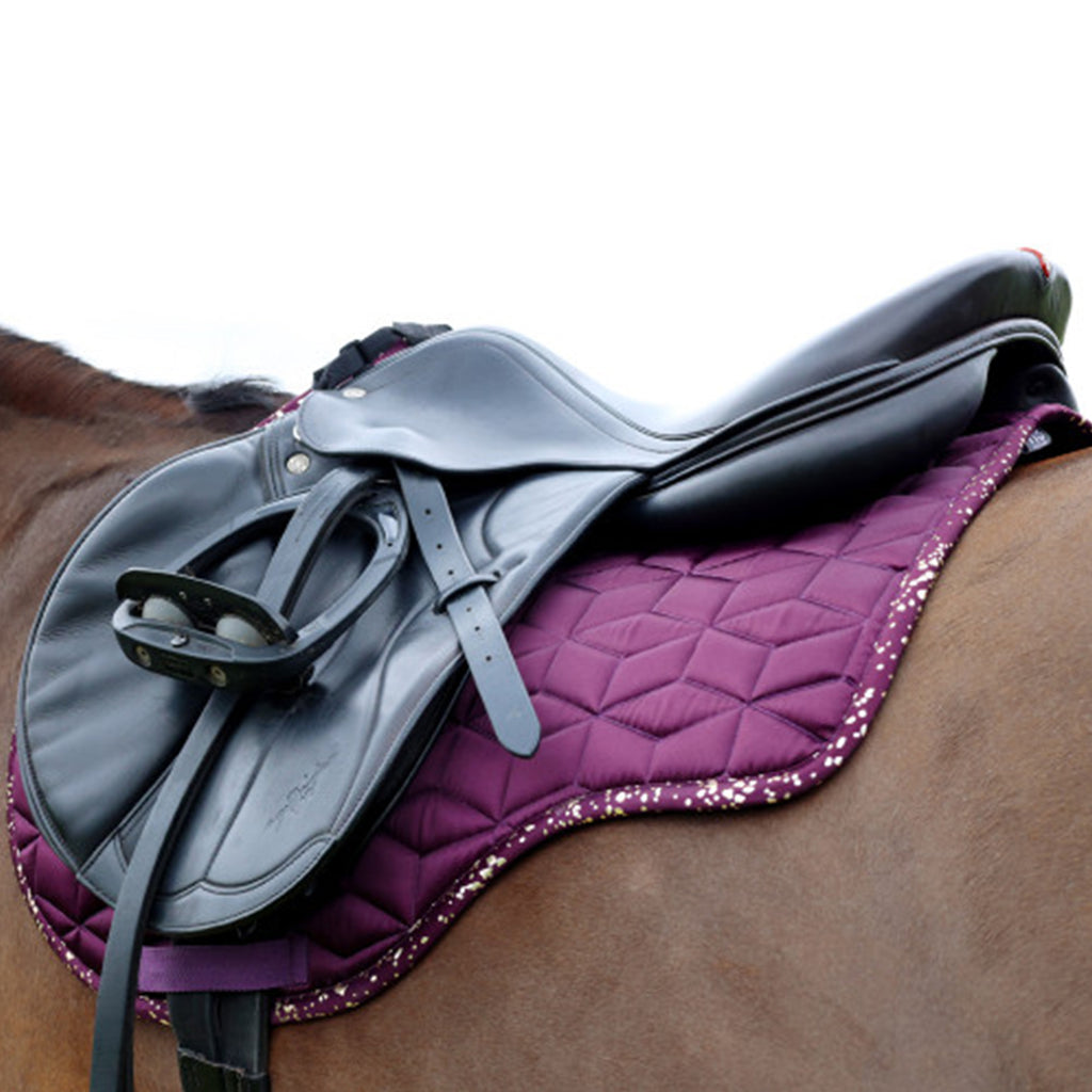 Hy Equestrian Enchanted Collection Saddle Pad - Plum