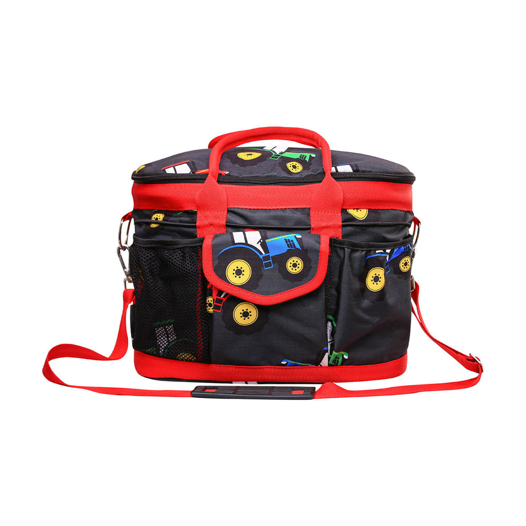 Hy Equestrian Tractor Collection Grooming Bag - - Grey/Red one size