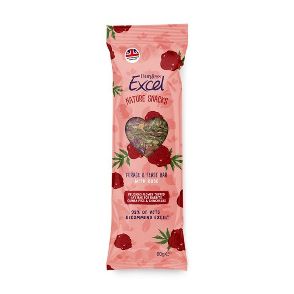 Burgess Excel Forage and Feast Bar 60g - Rose