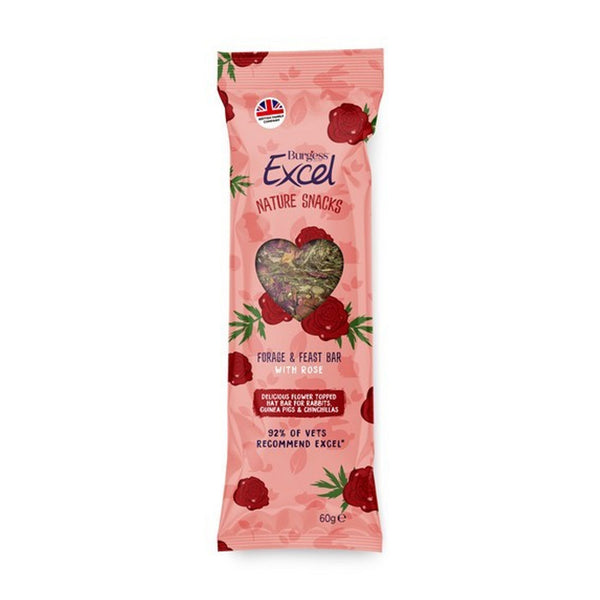 Burgess Excel Forage and Feast Bar 60g - Rose