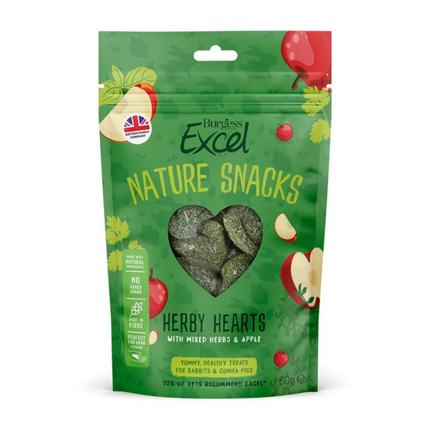 Burgess Excel Herby Hearts Snacks - 60g