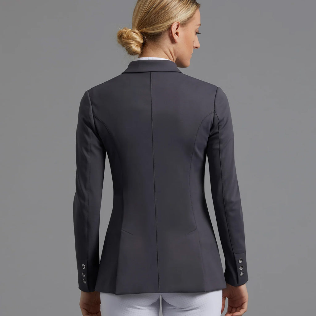 Premier Equine Capriole Ladies Short Tail Dressage Jacket - Grey