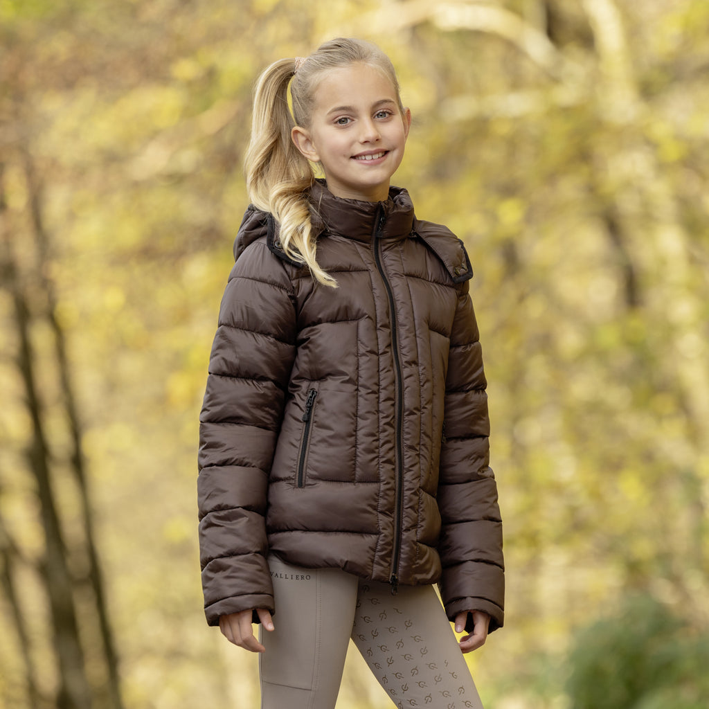 Covalliero Kids Padded Jacket - Coffee