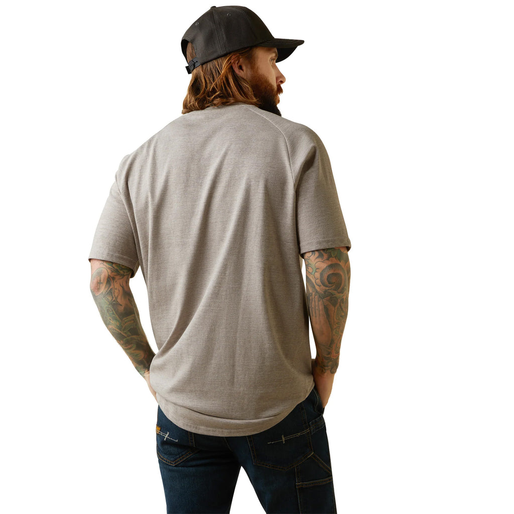 Ariat Mens Rebar Cotton Strong T-Shirt - Beige Heather