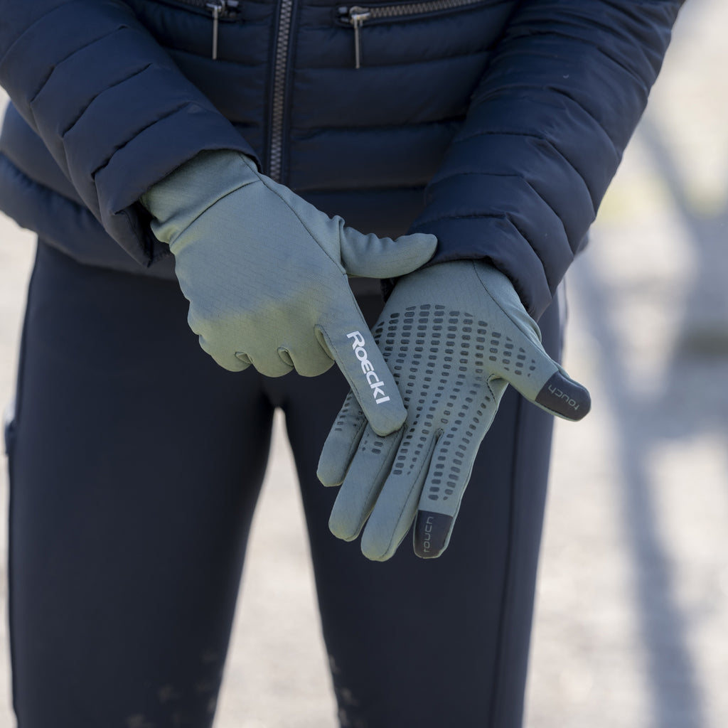 Roeckl Nanto Riding Gloves - Laurel Leaf