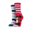 Wild Feet Cosy Lounge Socks 2PK Horse