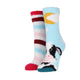 Wild Feet Ladies Cosy Lounge Socks 2PK  - Cow