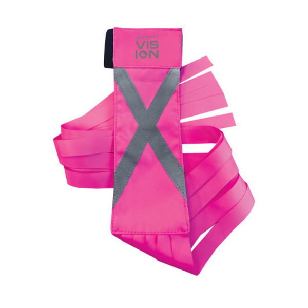 Equetech Hi Vis Vision Tail Tassels - Pink