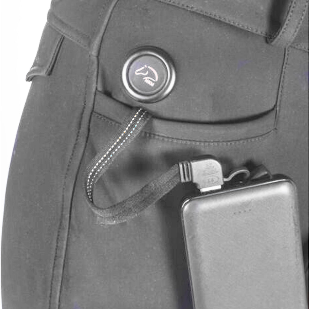 HKM Ladies Heating Keep Warm Riding Breeches - Grey