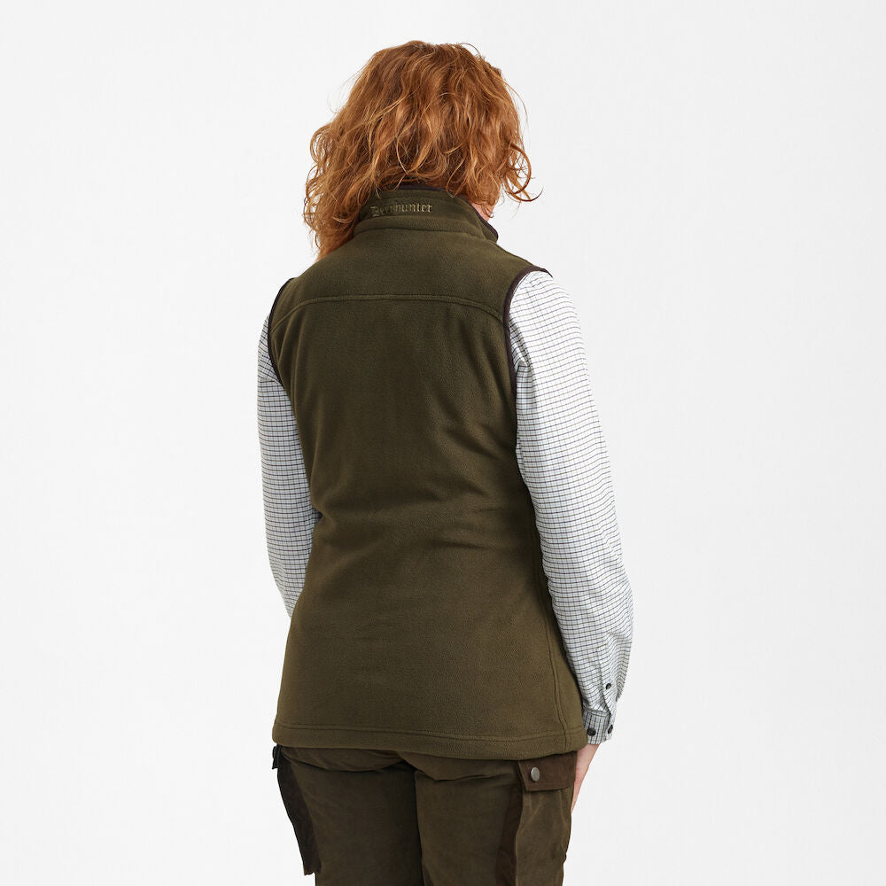 Deerhunter Ladies Eagle Fleece Waistcoat - Tarmac Green