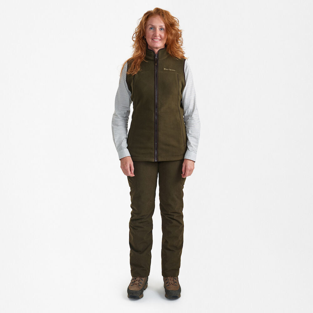 Deerhunter Ladies Eagle Fleece Waistcoat - Tarmac Green