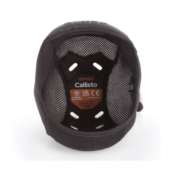 Evoke Callisto Removable Crown Padded Helmet Liner - Black