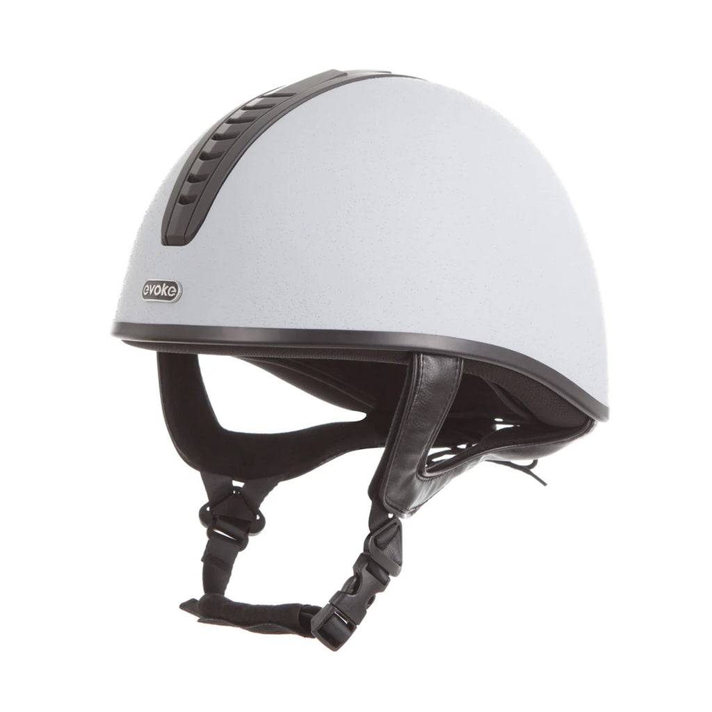 Evoke Orion Jockey Skull - Silver/Black