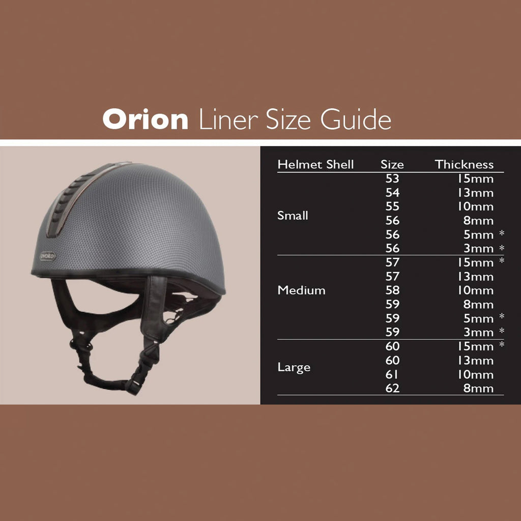 Evoke Orion Removable Crown Padded Helmet Liner - Black