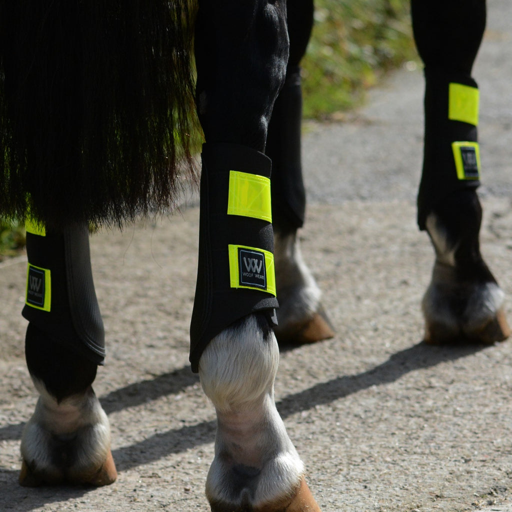 Woof Wear Reflective Club Boots - Yellow
