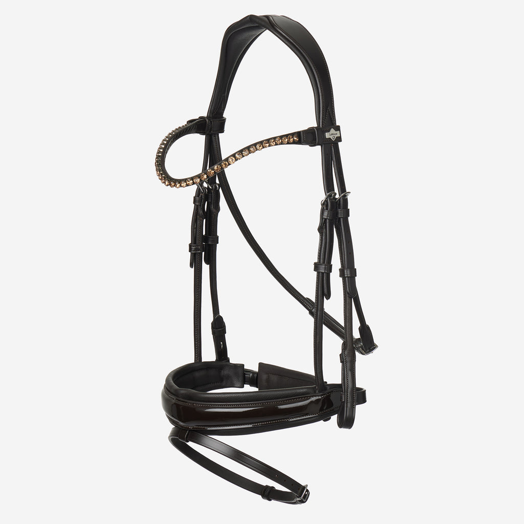 LeMieux Kudos Patent Dressage Bridle - Brown