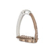 Tech Stirrups Venice Sloped Evo Stirrup - Silver/Brown