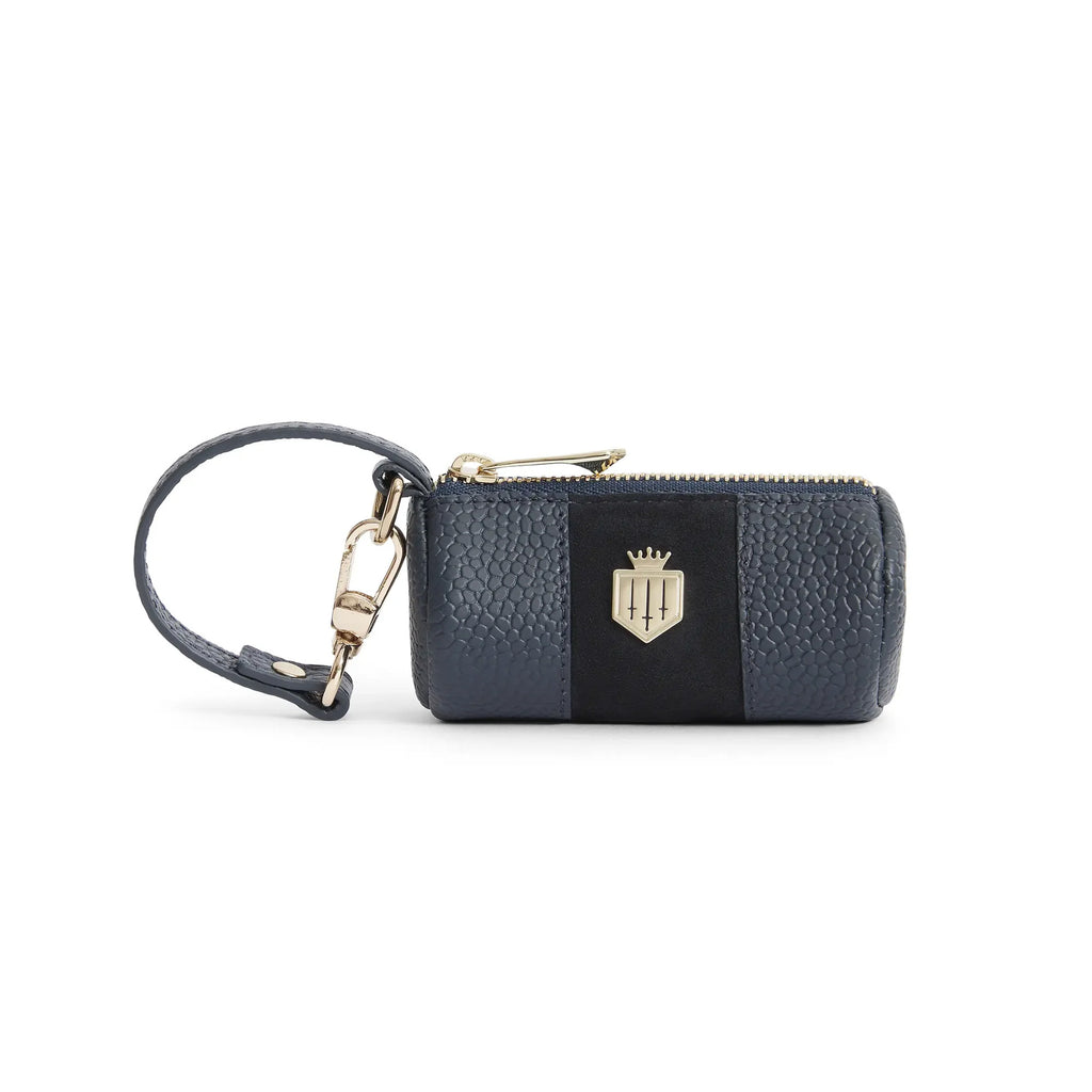 Fairfax and Favor Dog Bag Holder - Navy Scotgrain