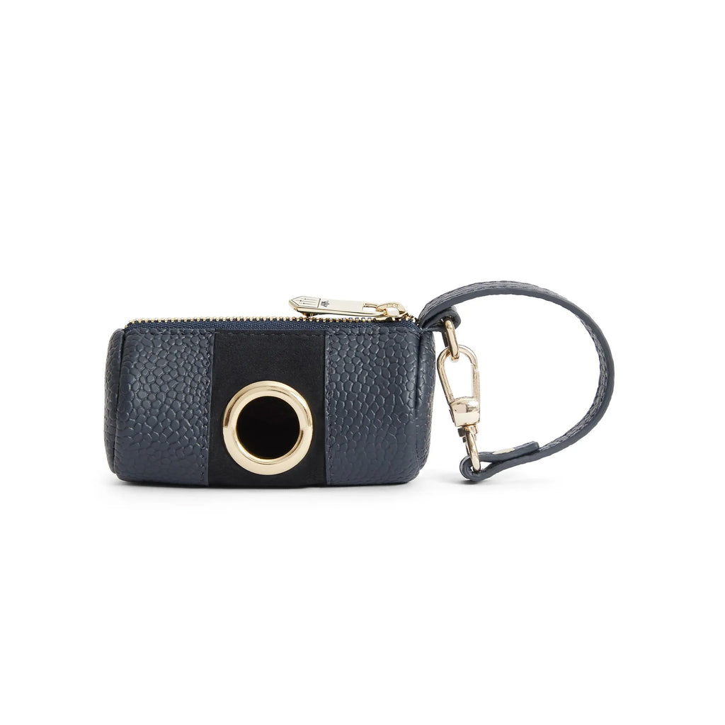 Fairfax and Favor Dog Bag Holder - Navy Scotgrain