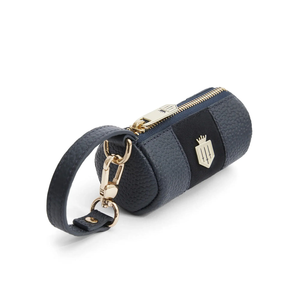 Fairfax and Favor Dog Bag Holder - Navy Scotgrain