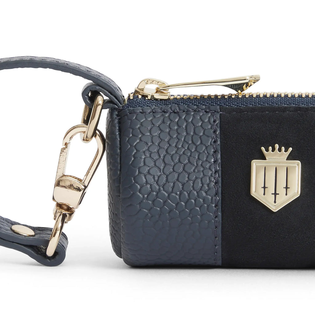 Fairfax and Favor Dog Bag Holder - Navy Scotgrain