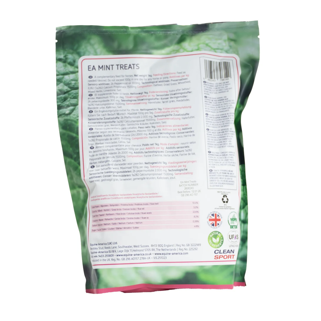 Equine America EA Mint Treats - 1kg