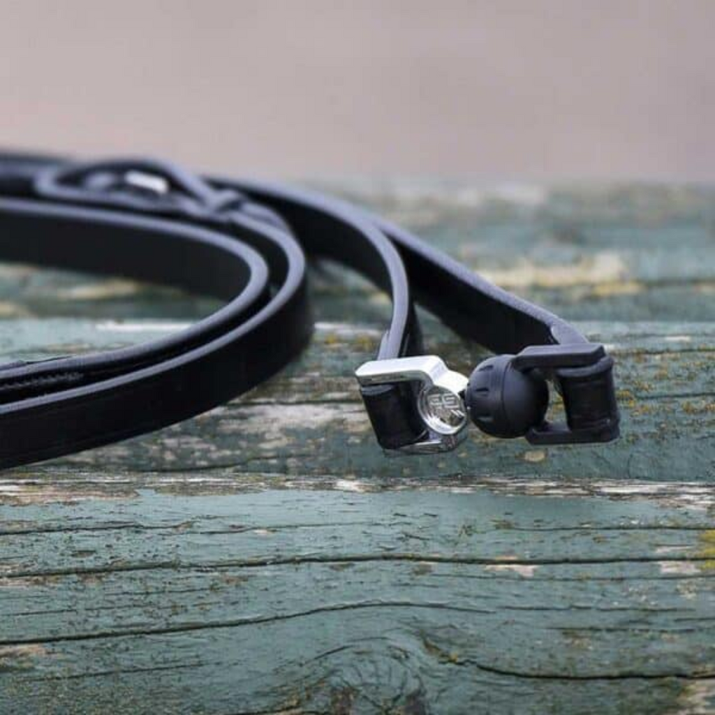 FR Vincitore Equestrian Libre Rubber Grip  Reins - Havana