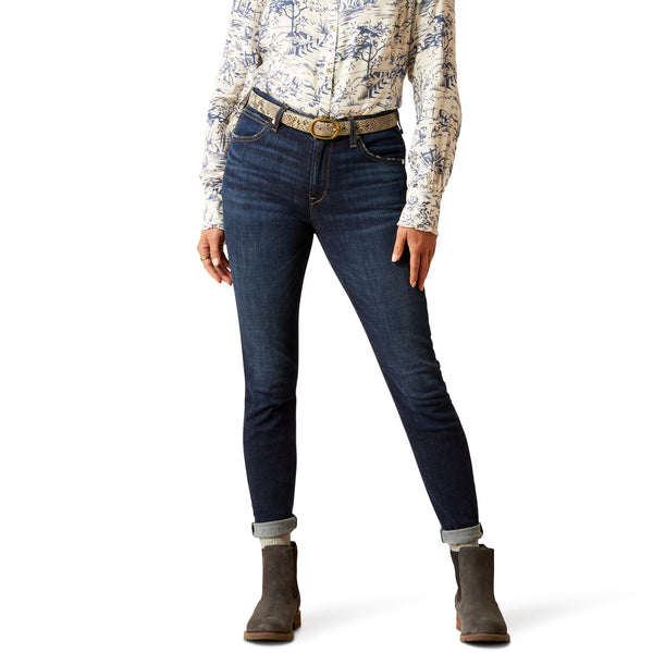 Ariat Ladies High Rise Bridle Skinny Jeans - Puerto Rico