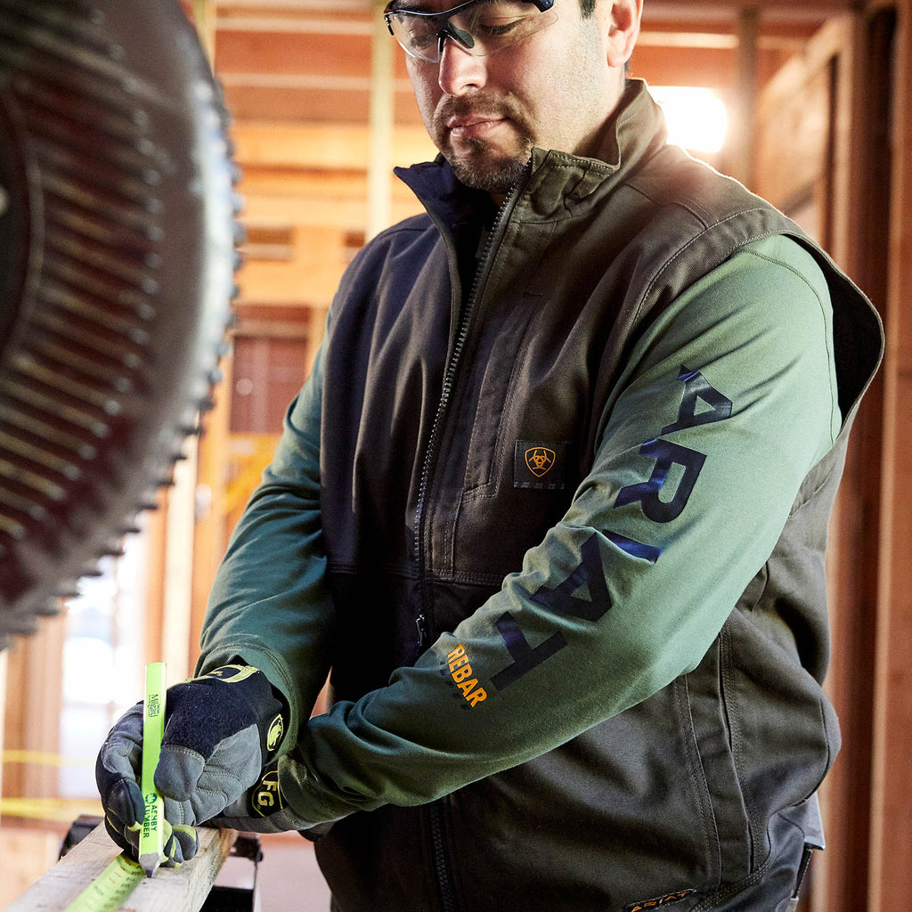 Ariat Mens Rebar Duracanvas Vest - Wren