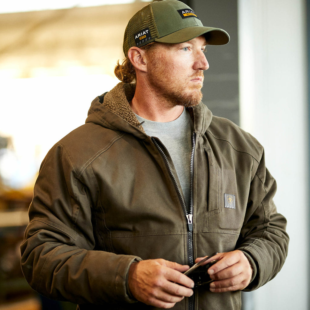 Ariat Mens Rebar Duracanvas Jacket - Wren