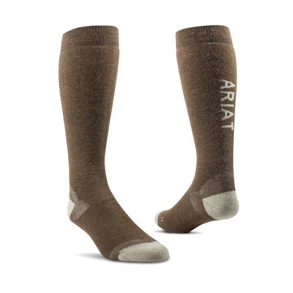 Ariat Country Performance Merino Socks - Earth