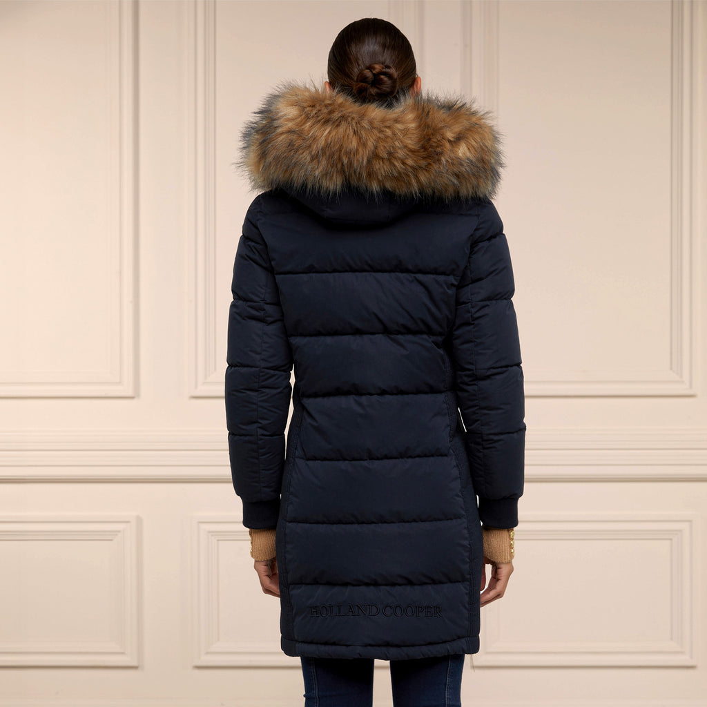 Holland Cooper Team Padded Coat - Ink Navy