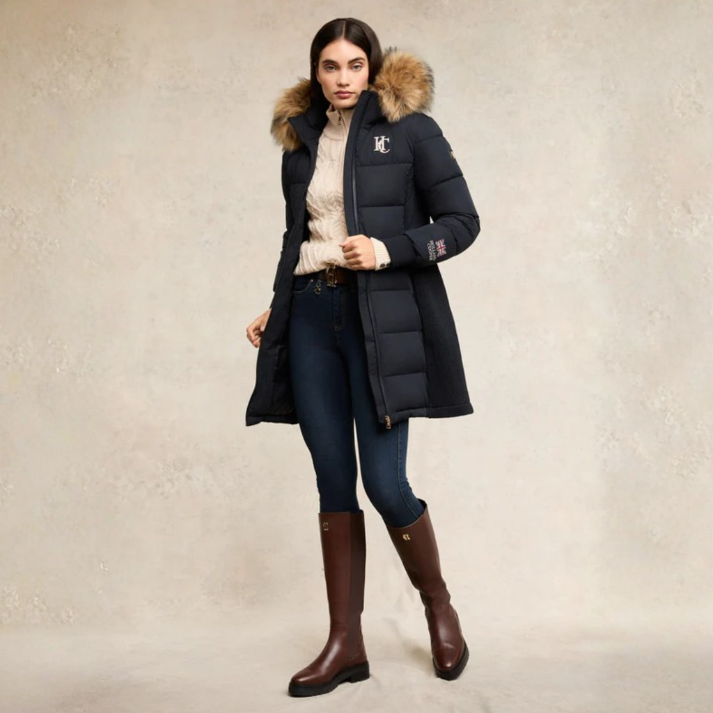 Holland Cooper Team Padded Coat - Ink Navy