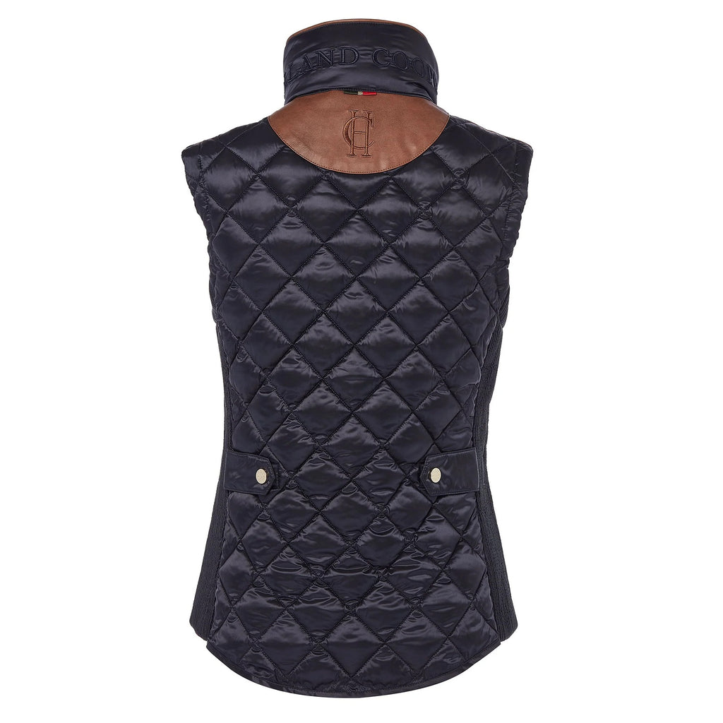 Holland Cooper Classic Diamond Quilt Gilet - Ink Navy