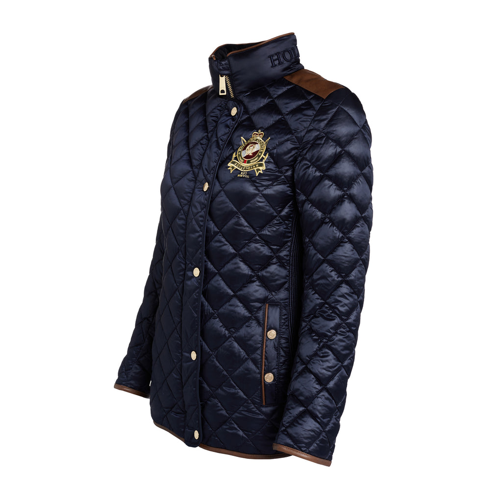 Holland Cooper Classic Diamond Quilt Jacket - Ink Navy