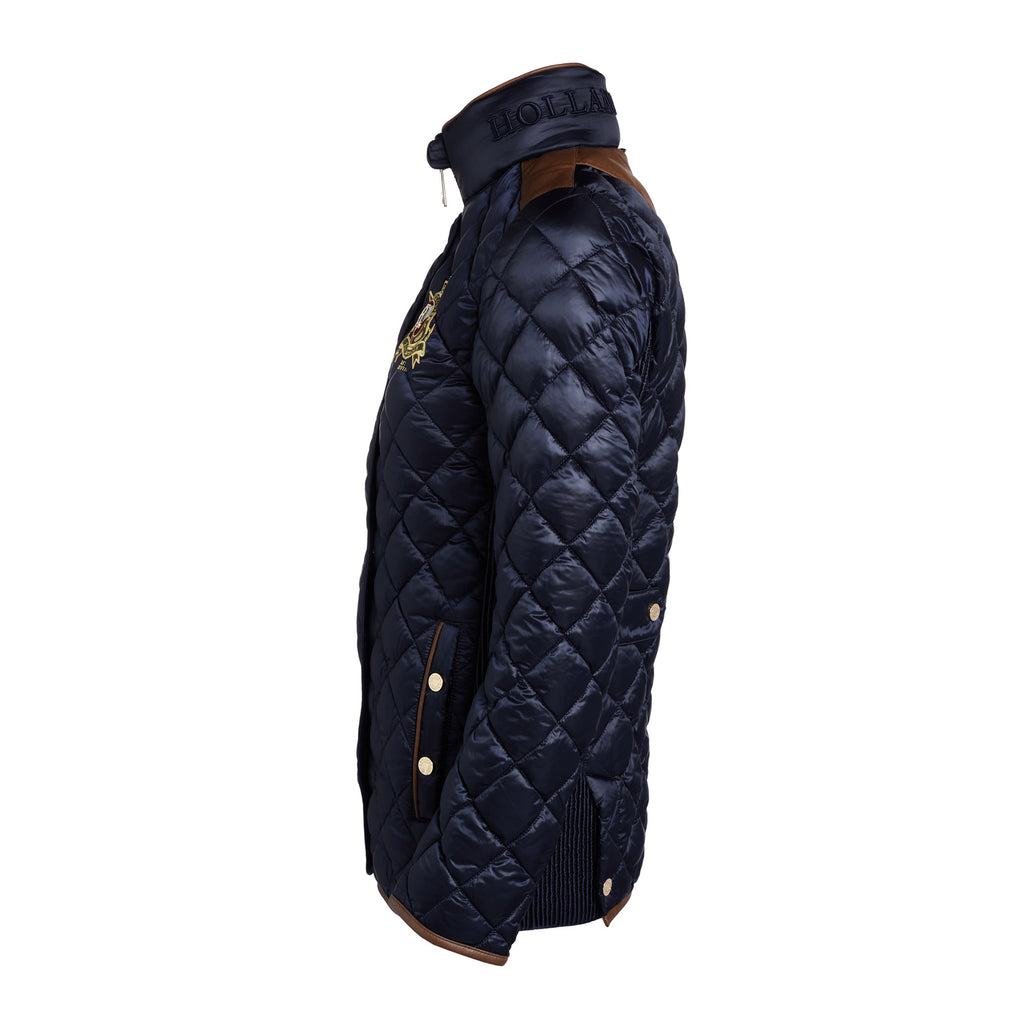 Holland Cooper Classic Diamond Quilt Jacket - Ink Navy