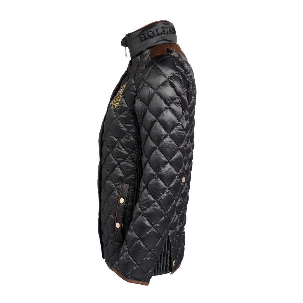 Holland Cooper Classic Diamond Quilt Jacket - Khaki