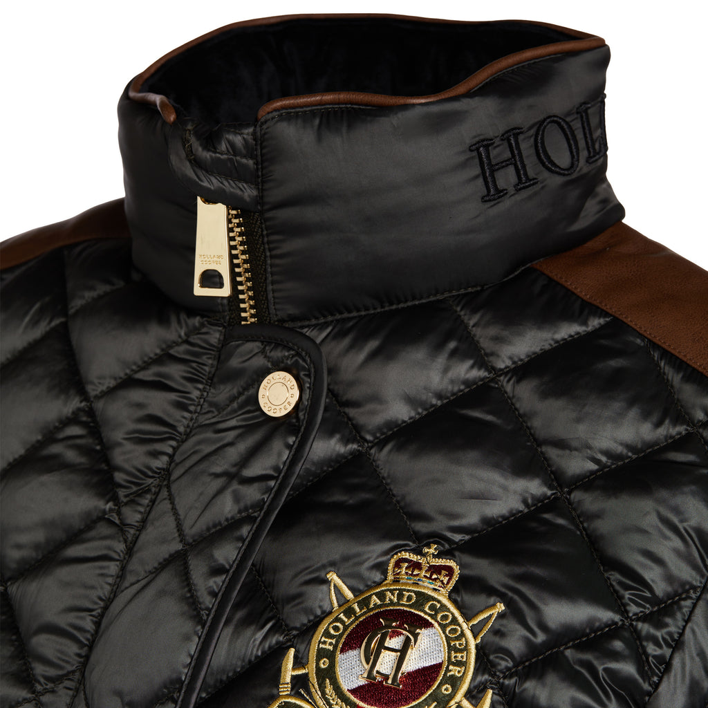Holland Cooper Classic Diamond Quilt Jacket - Khaki