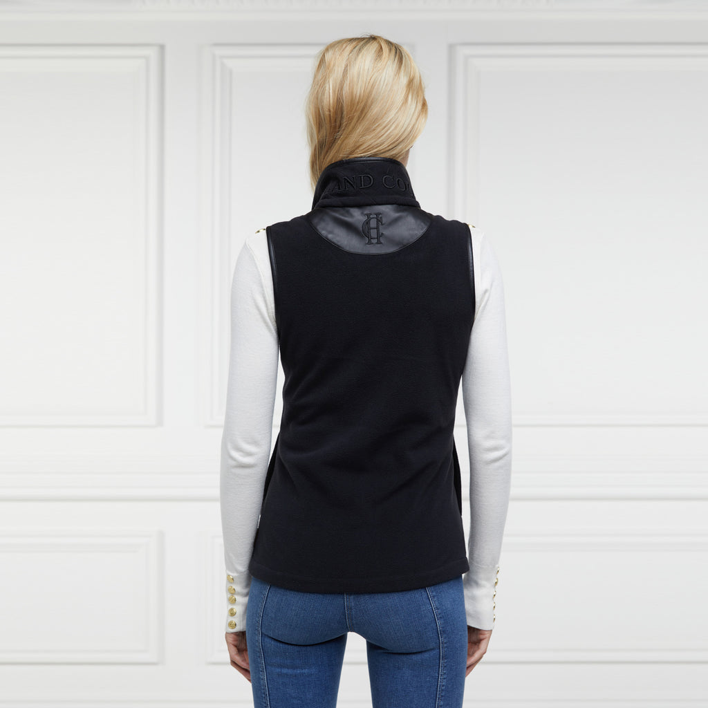 Holland Cooper Country Fleece Gilet - Black