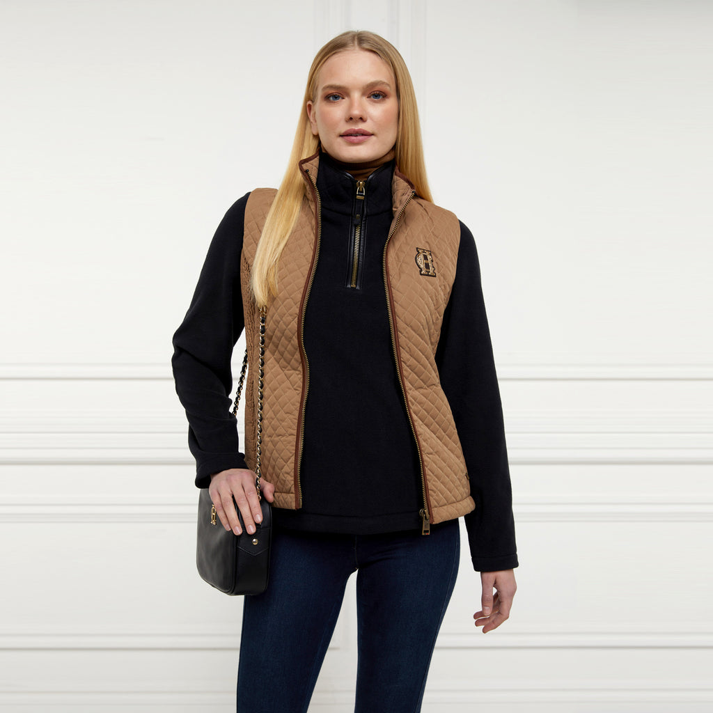 Holland Cooper Country Fleece Quarter Zip - Black