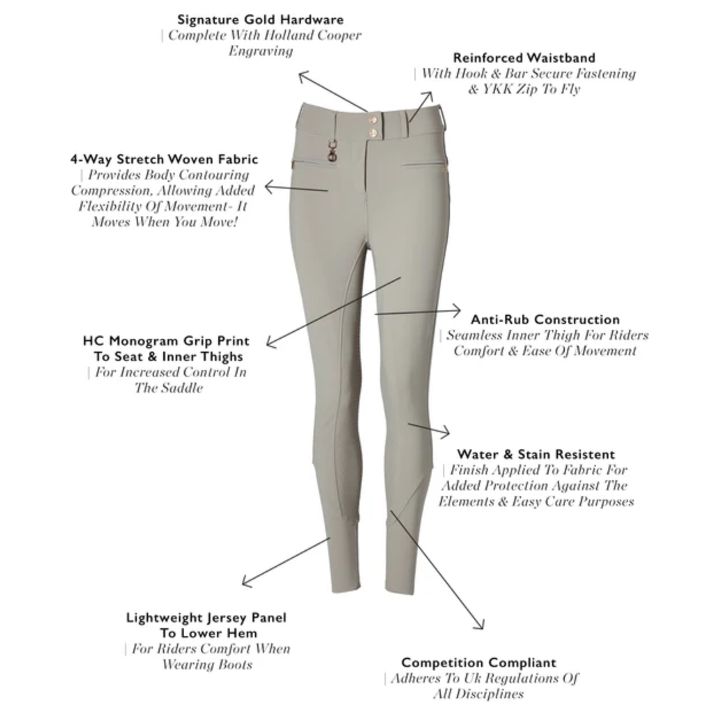 Holland Cooper Windsor Breeches - Soft Grey