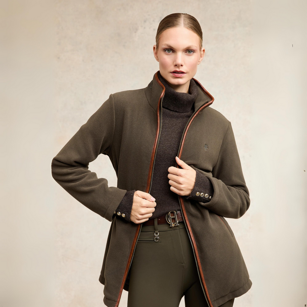 Holland Cooper Longline Fleece - Khaki