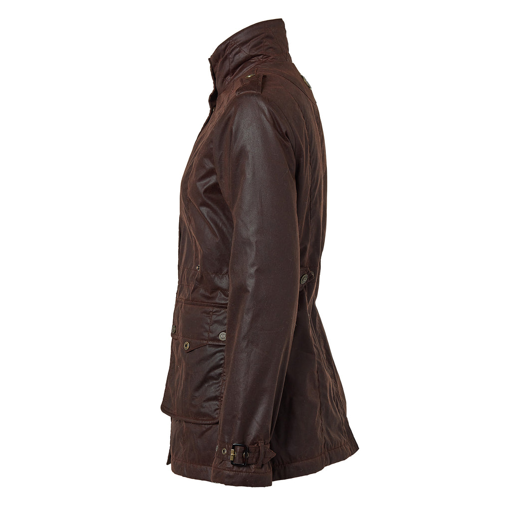 Holland Cooper Durham Wax Jacket - Chocolate