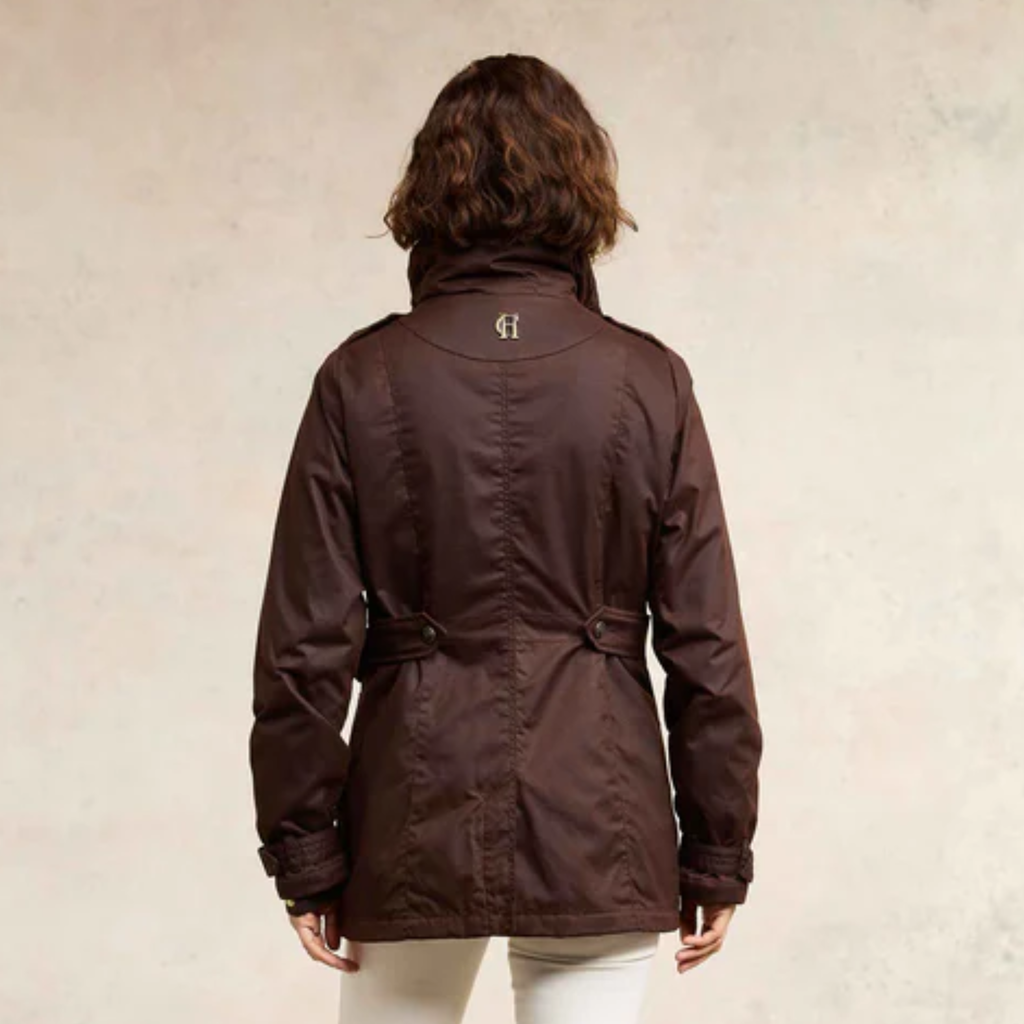 Holland Cooper Durham Wax Jacket - Chocolate