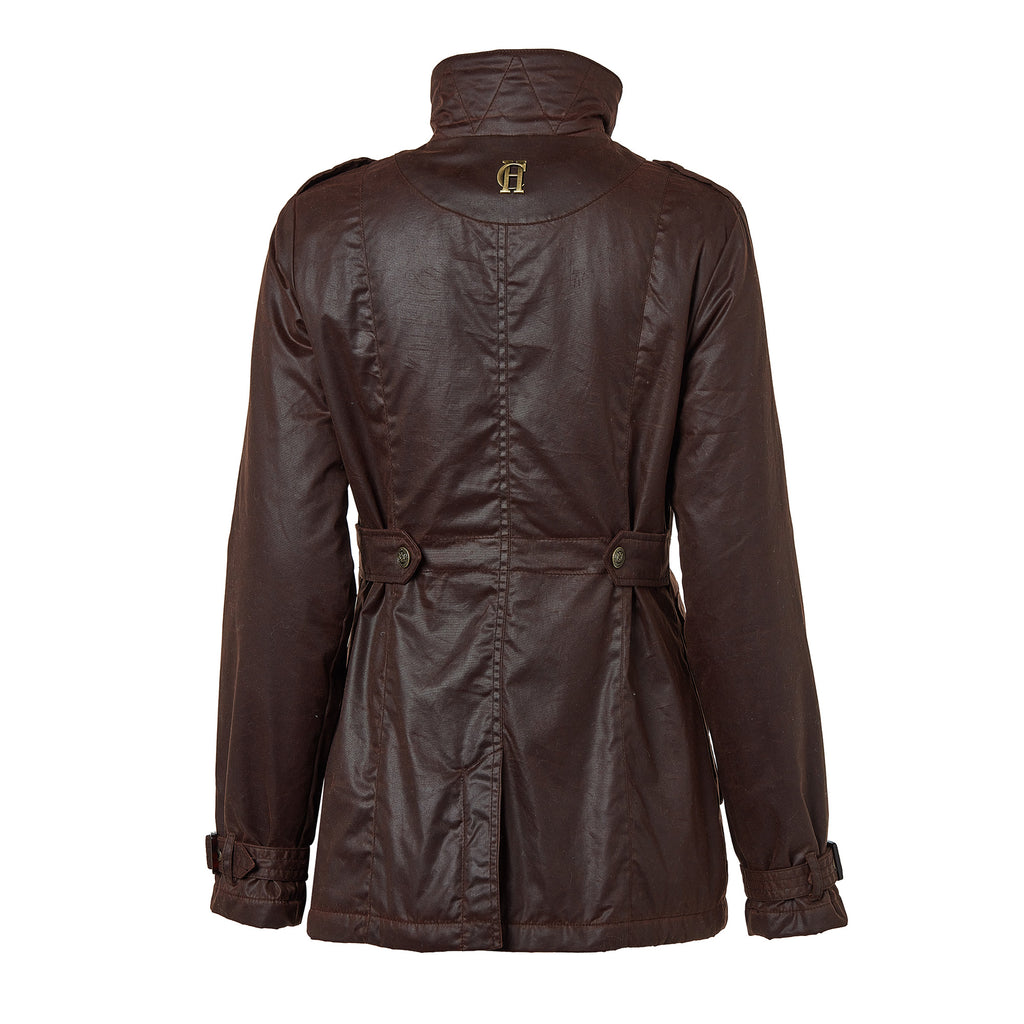 Holland Cooper Durham Wax Jacket - Chocolate