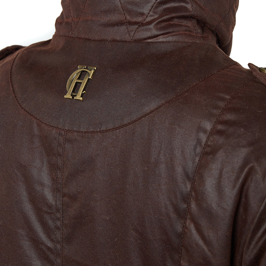 Holland Cooper Durham Wax Jacket - Chocolate