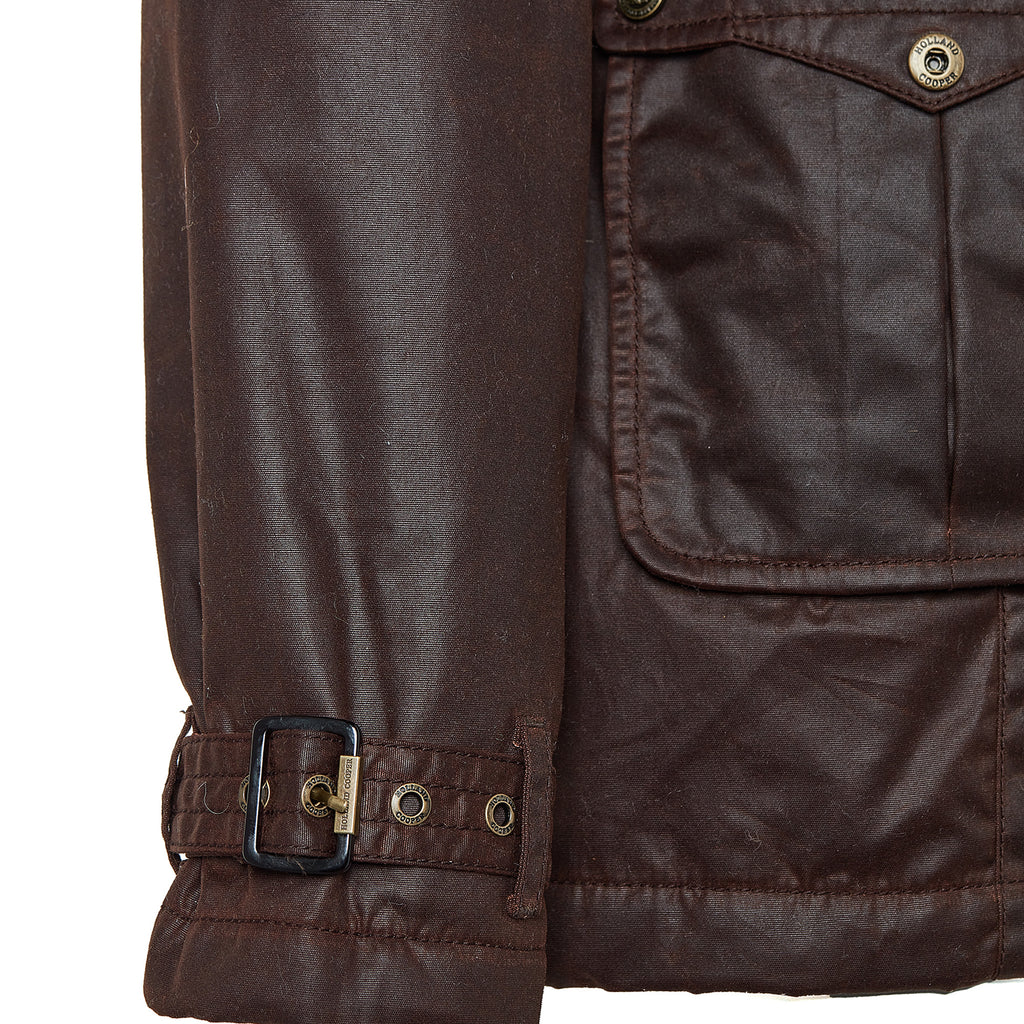 Holland Cooper Durham Wax Jacket - Chocolate