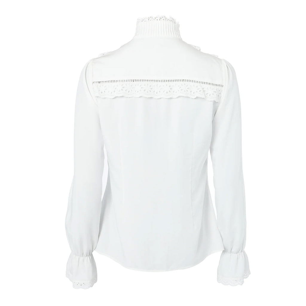 Holland Cooper Audley Lace Blouse - White