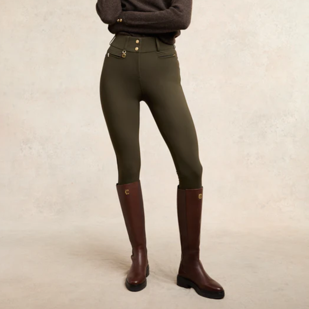 Holland Cooper Contour Trousers - Dark Olive