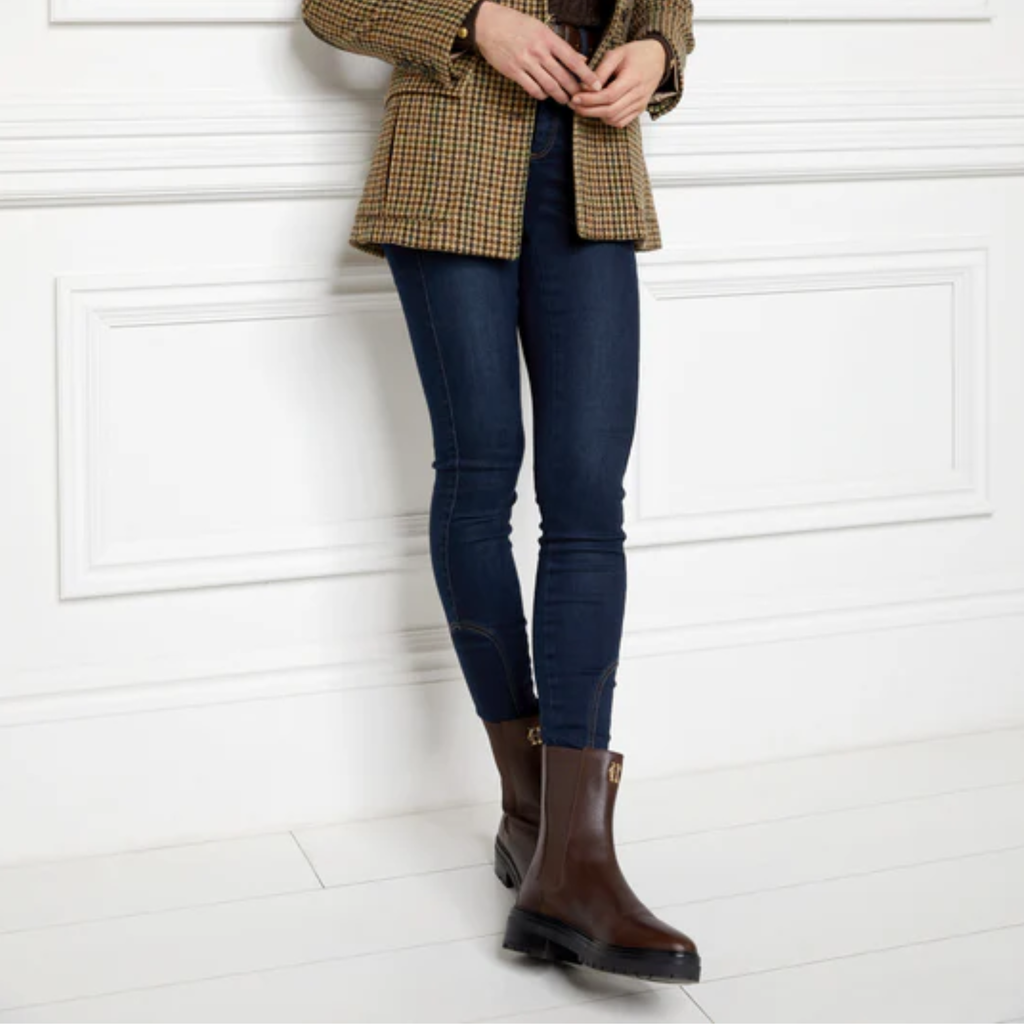 Holland Cooper Astoria Ankle Boot - Rich Chocolate